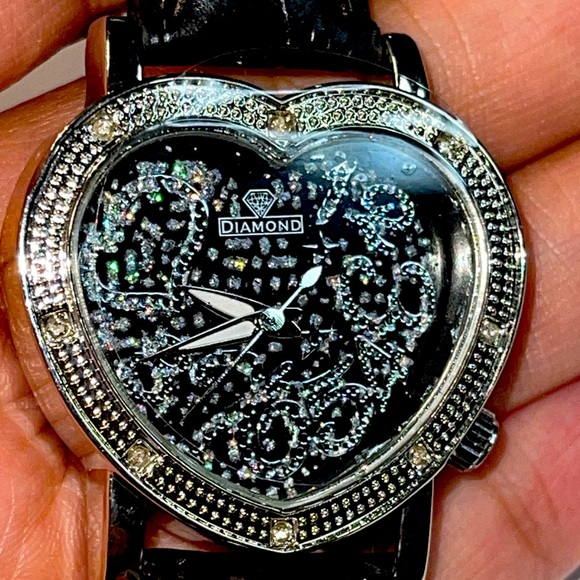 Real diamond heart watch for women Mother’s Day gift gift for her anniversary